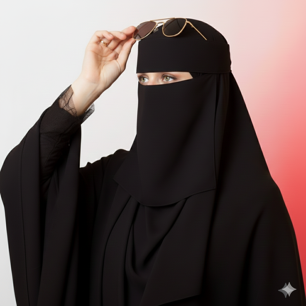 1767985017659.jpg Premium Saudi Soft Naqab – Breathable, Lightweight & Full Coverage Face Veil - Image 1